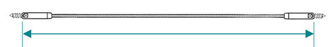 Vertical Deck Wire Balustrade Diagram